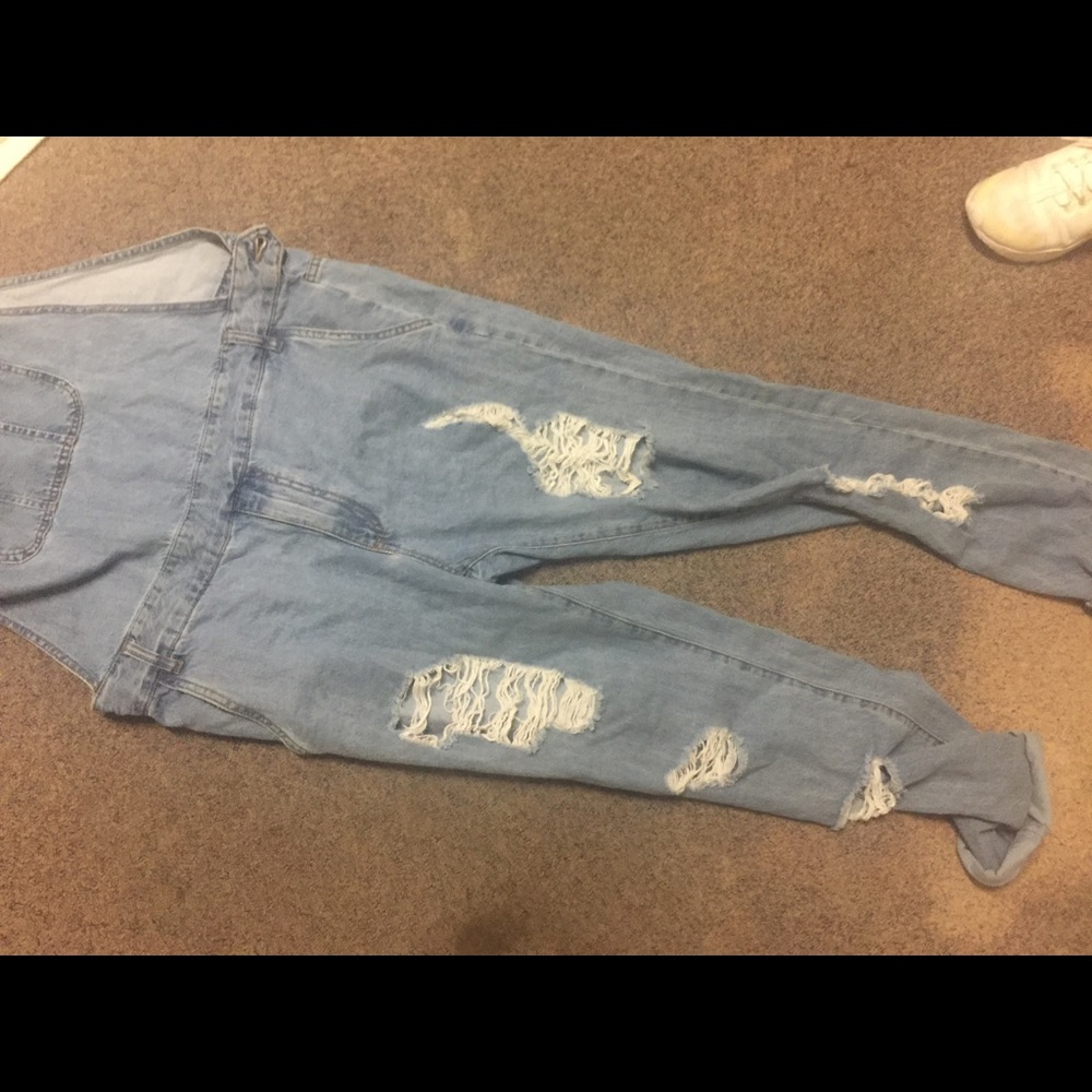 Denim overalls