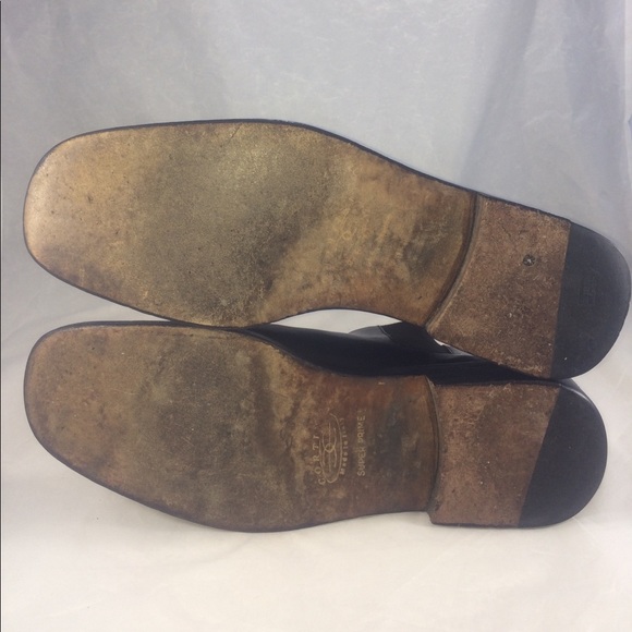 Salvatore Ferragamo men's black slip on dress boot - Picture 8 of 8