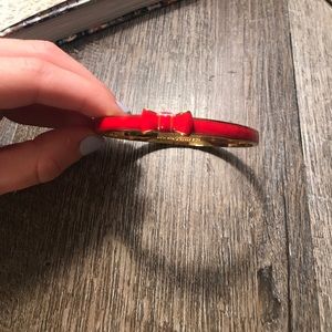 Red bow Kate spade bangle