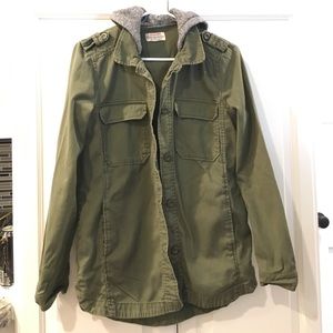 Green military green jacket