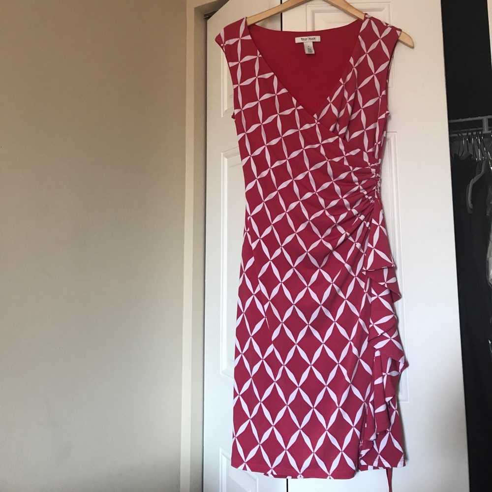 White House Black Market pink dress size 8