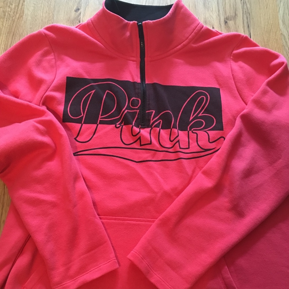 PINK Large half zip sweatshirt