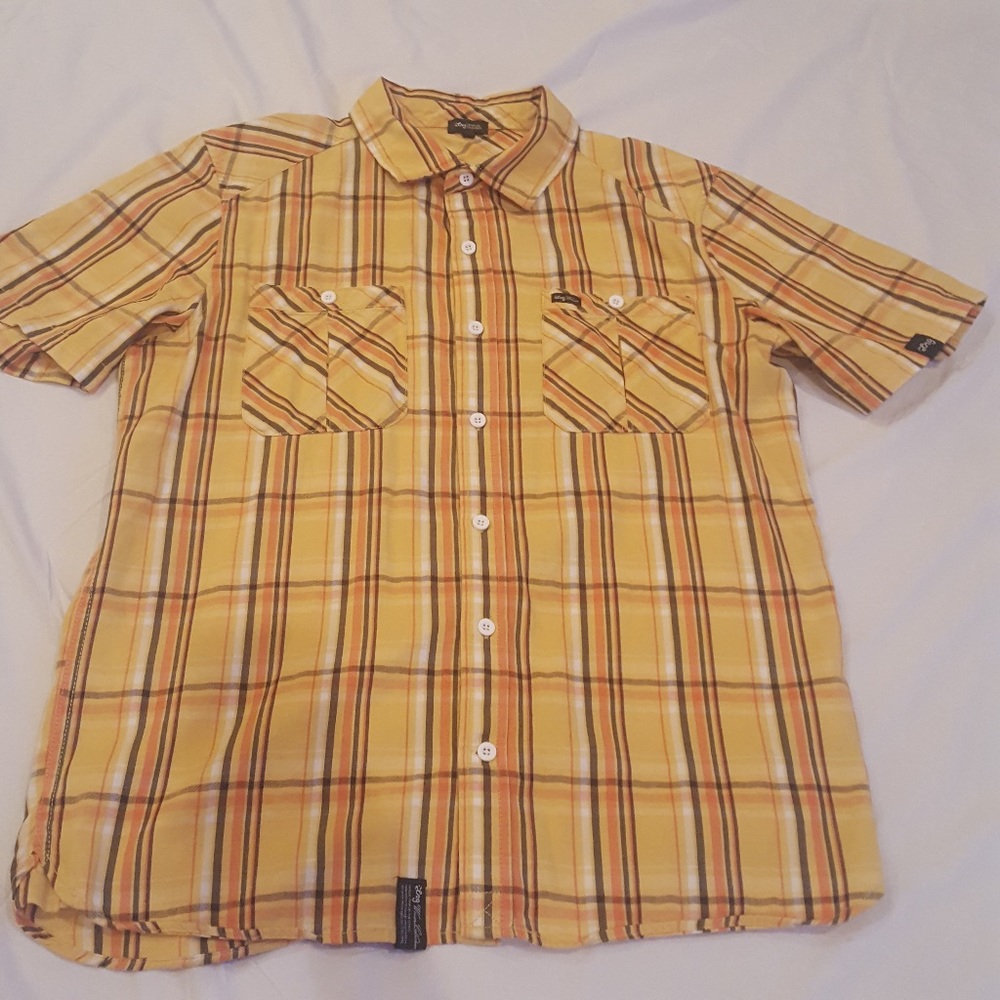 LRG Men's Short-sleeved Button Down