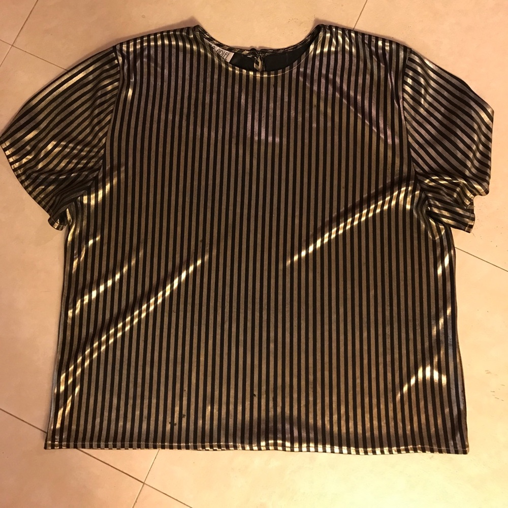 Metallic Silk Tee