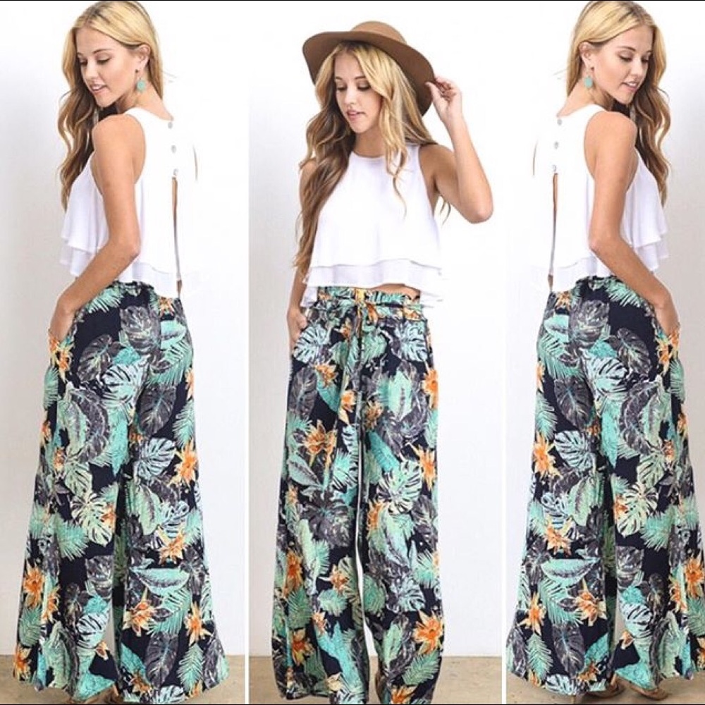 🌴🌴🌴Tropical Palazzo Pants 🌴🌴🌴