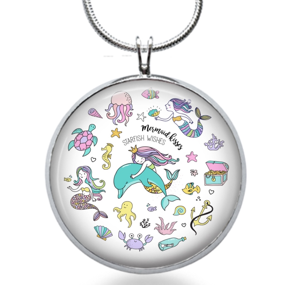 Mermaid Kisses Starfish Wishes necklace