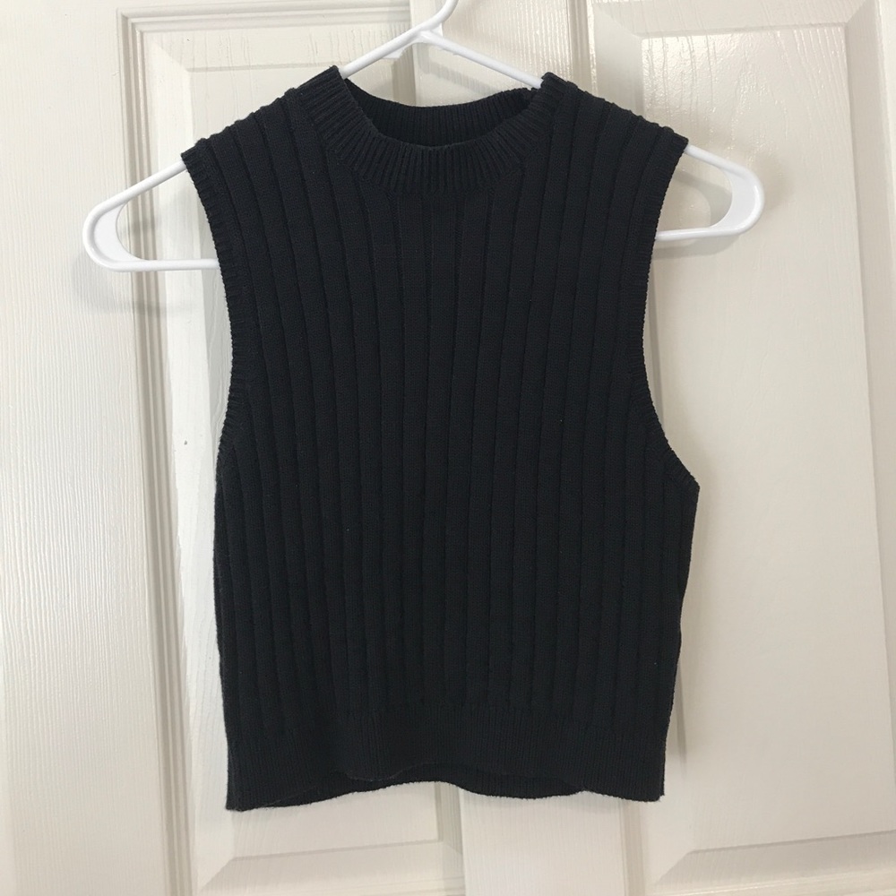 Black Mockneck Top