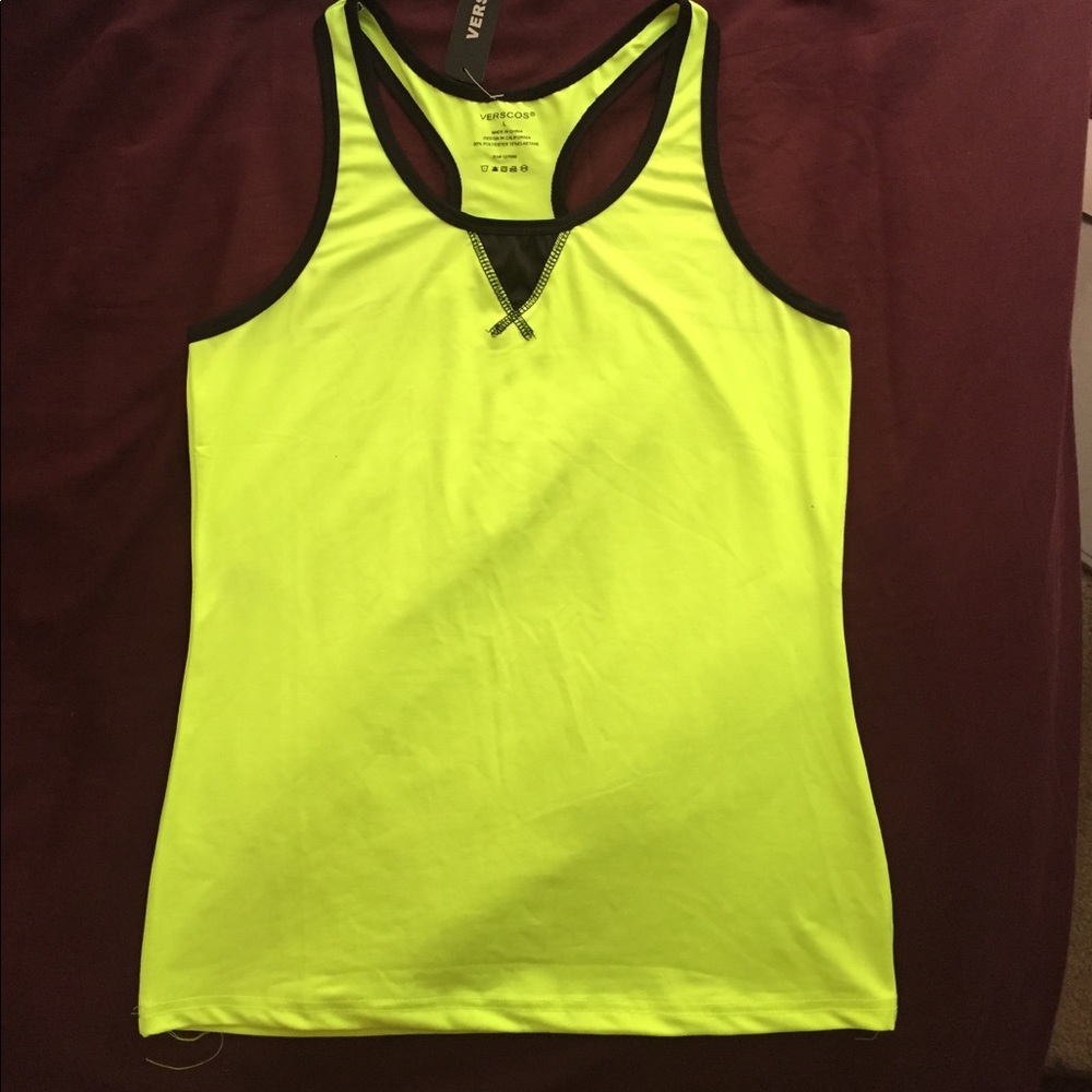 Neon yellow workout TOP and LEGGINGS