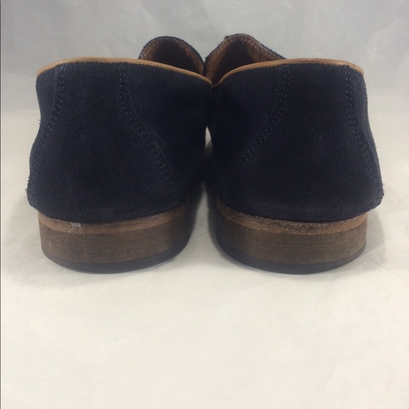 Blue suede Aldo tassel Slip-on loafers - Picture 5 of 8