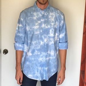 Discontinued American Apparel TieDye Button Up