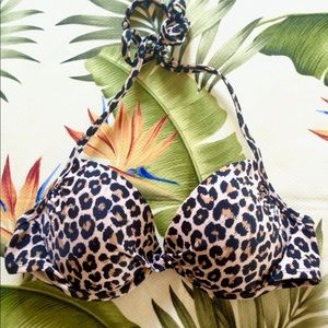 🐠Tropical LEOPARD PUSH-UP BIKINI TOP🐠