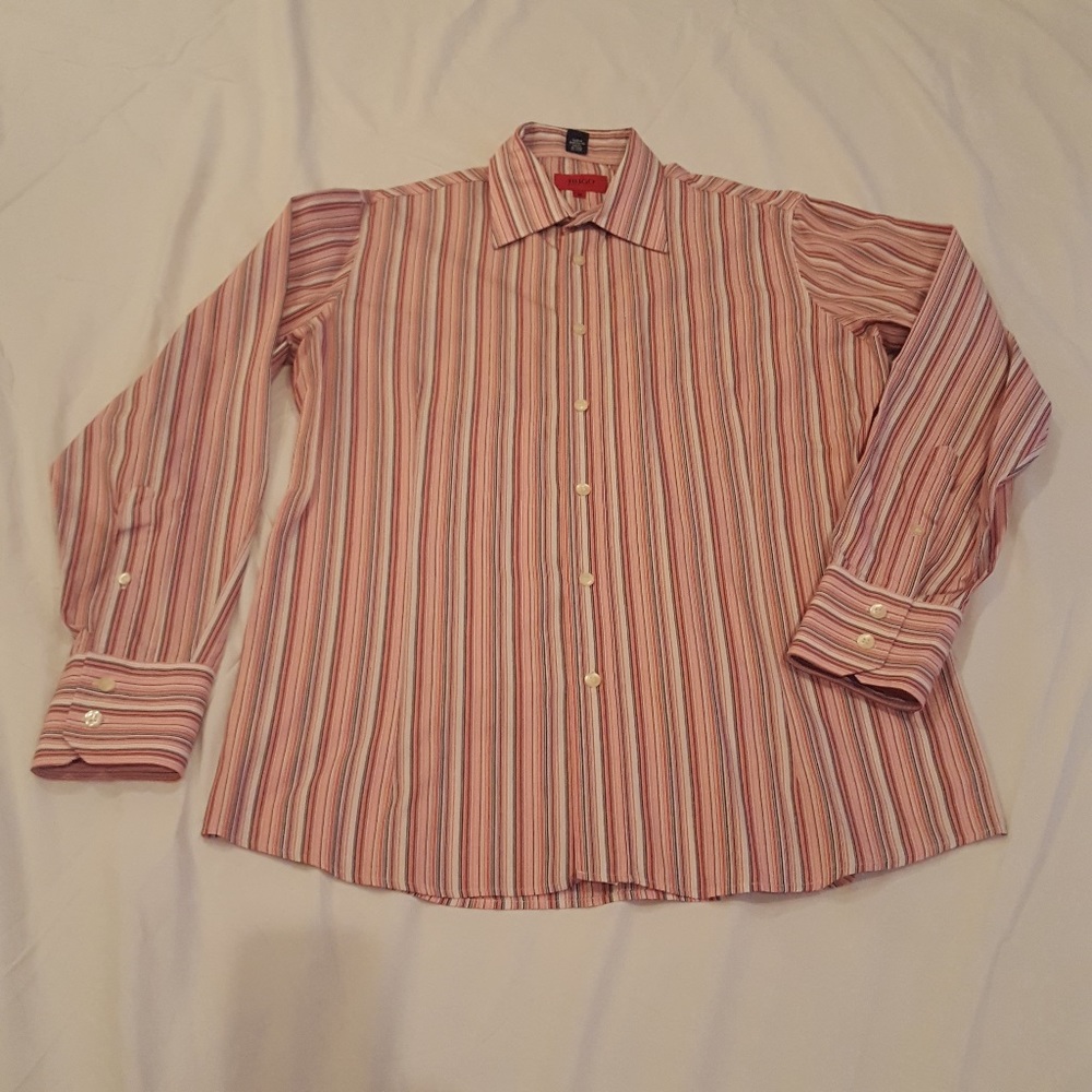HUGO Men's Striped Dress Shirt