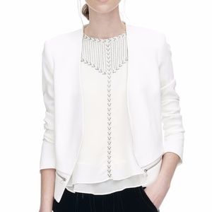 Rebecca Taylor White Blazer - Sz 0