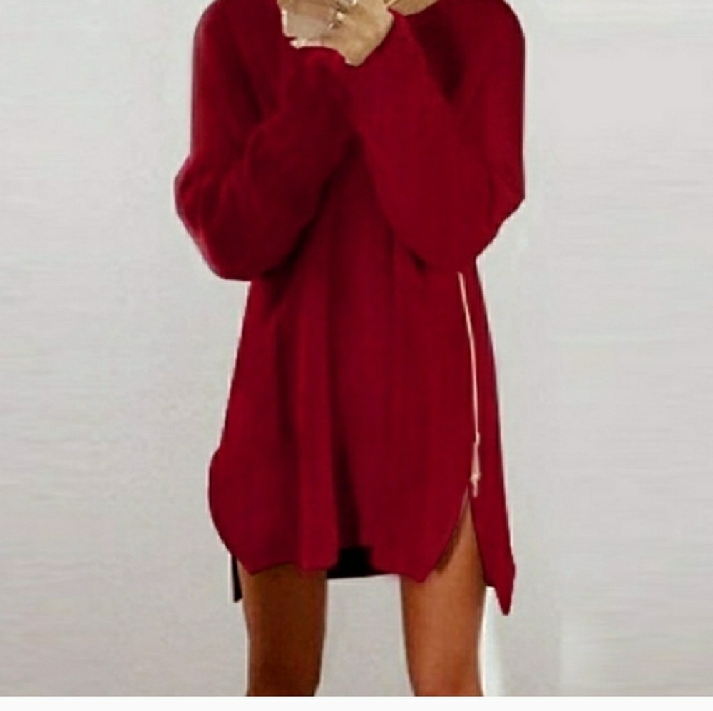 Side zip sweater