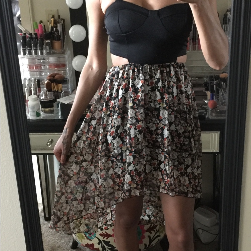 Hi low print dress - Picture 2 of 3