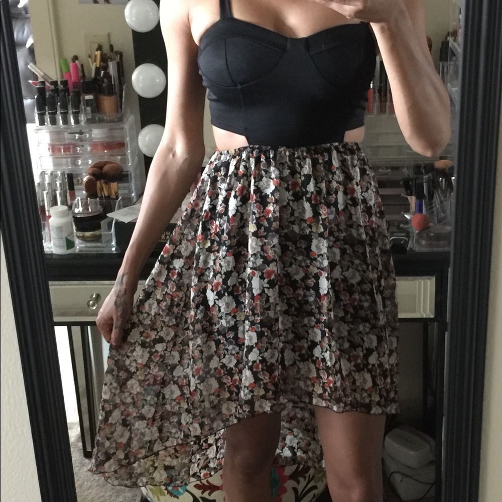 Hi low print dress - Picture 3 of 3