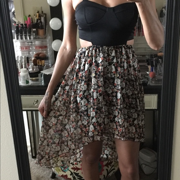 Hi low print dress - Picture 2 of 3