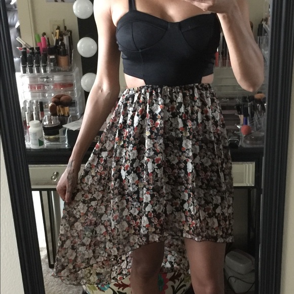 Hi low print dress - Picture 3 of 3