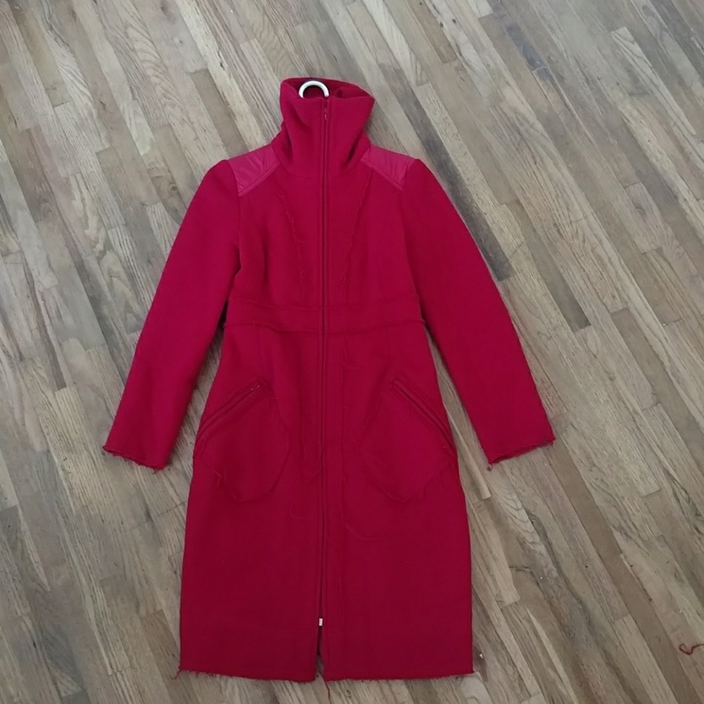 ❌SOLD❌ Brooklyn Industries Red Wool Coat  (S)