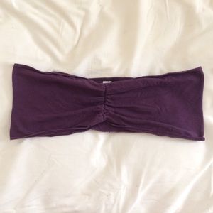 Deep Purple Eggplant AA Bandeau Bra