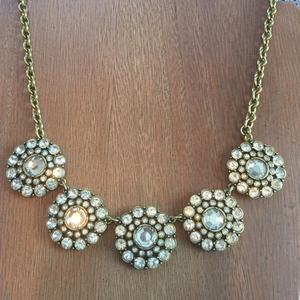 Rhinestone Statement Necklace - Picture 2 of 6
