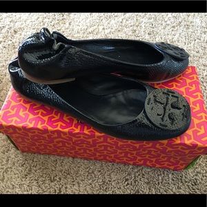 Tory Butch Black Flats size 9