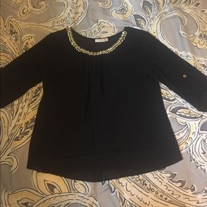 Black Bedazzled Shirt
