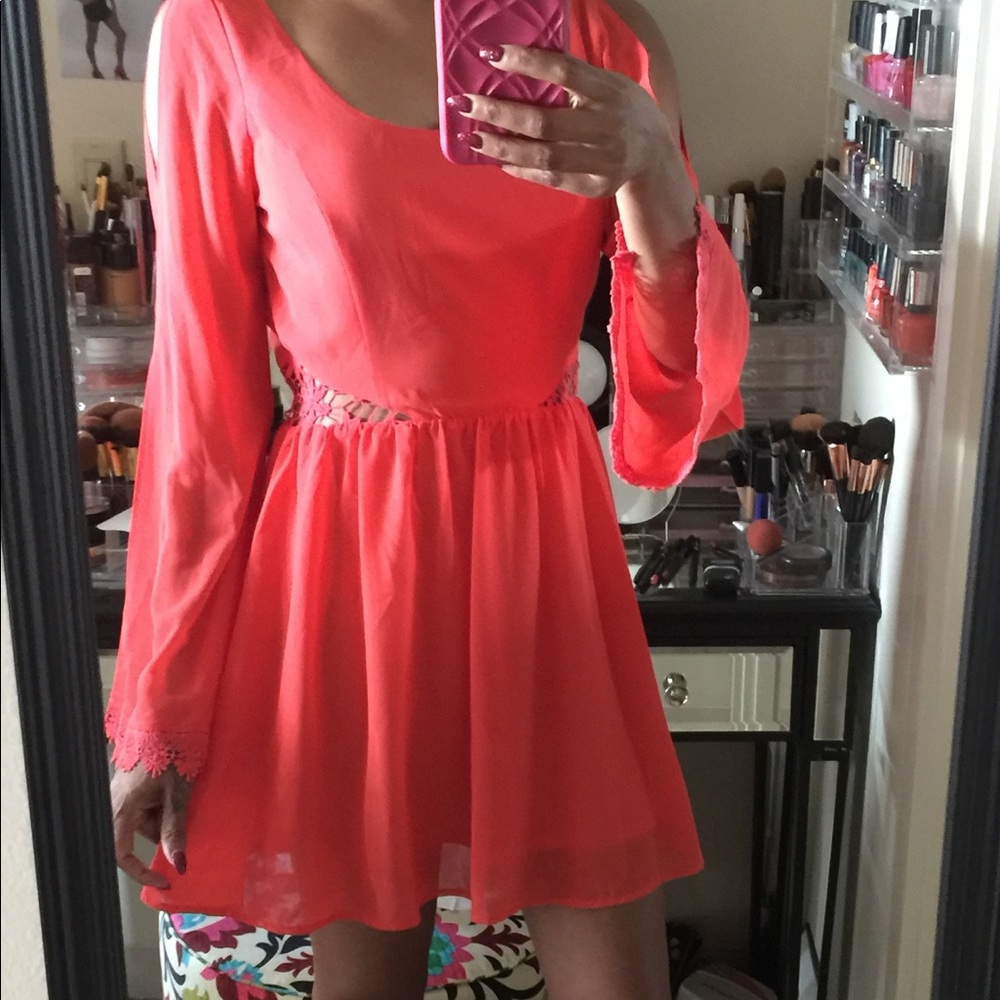 Bell sleeves dress