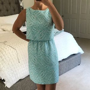 The limited aqua print dress