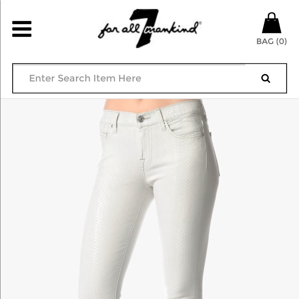 7 for all mankind slim illusion pants