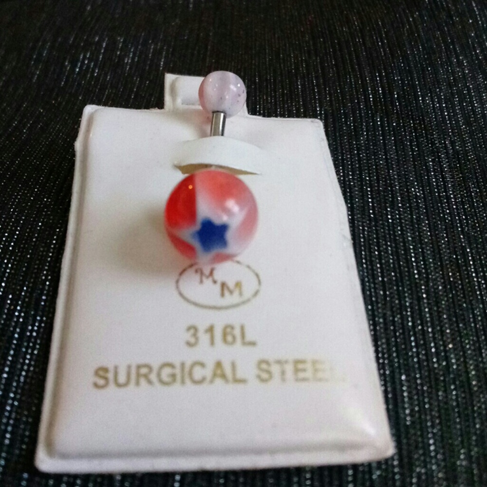 Captain America Woman's belly button ring USA