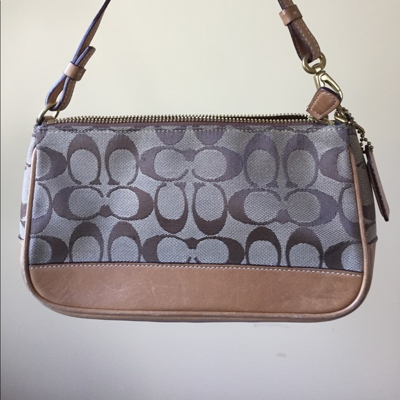 Brown Signature Coach Leather Bag - Picture 1 of 4