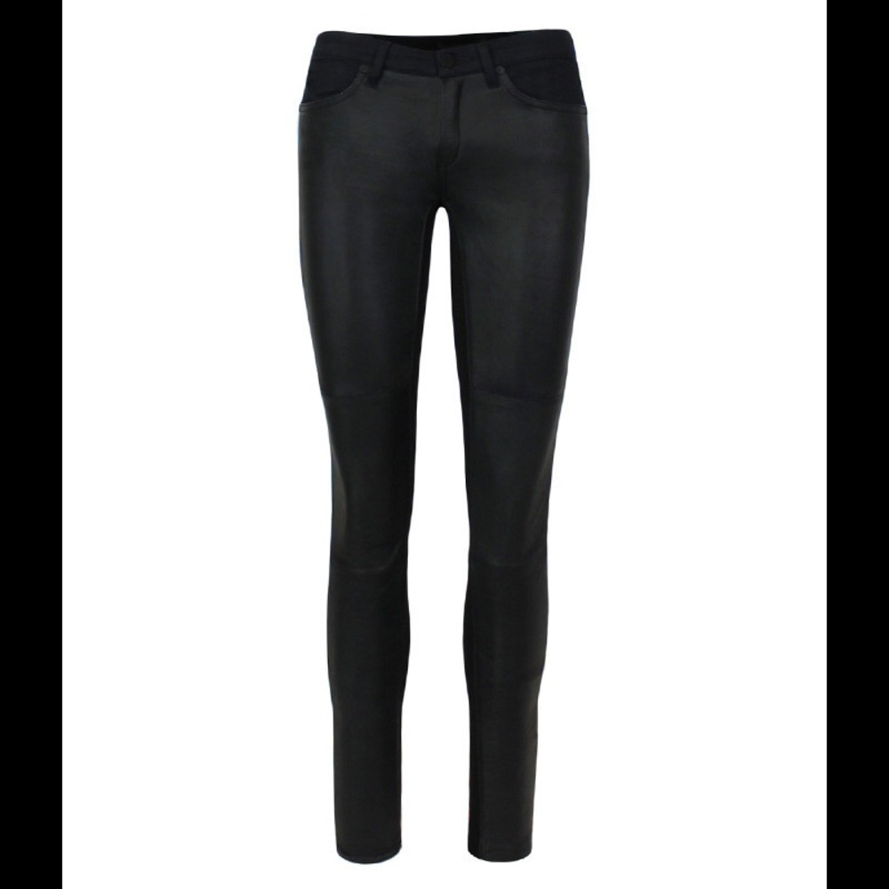 Superfine leather slim pants - Picture 1 of 4
