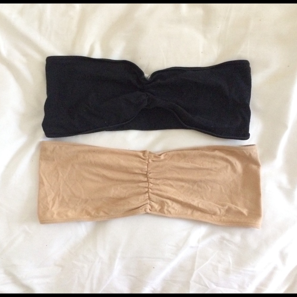 Bundle of 2 XL American Apparel Bandeau Bras