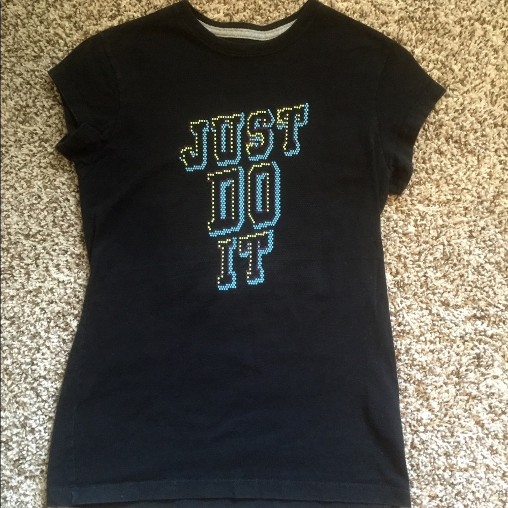 Girls Black Nike Top