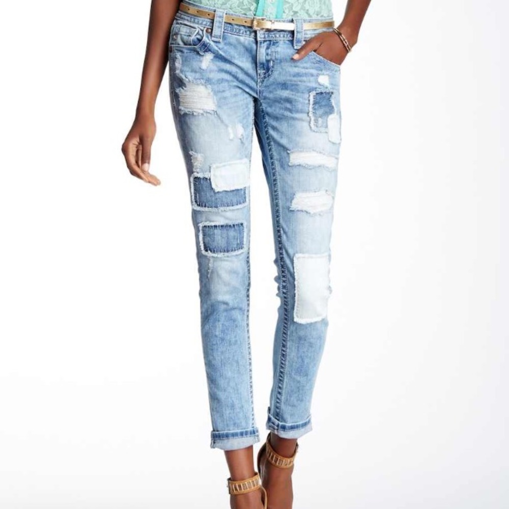 Miss Me Patchwork Skinnies