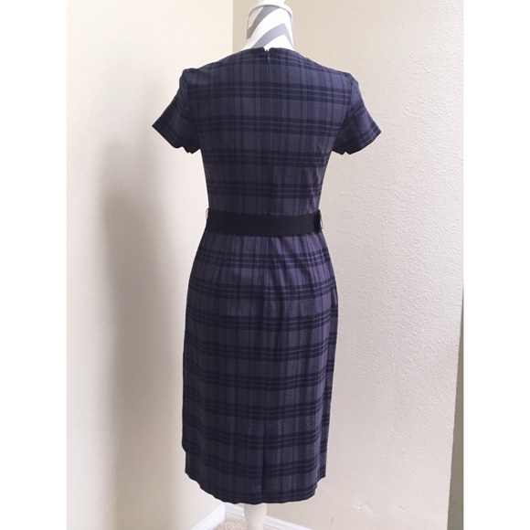 Banana Republic Navy plaid dress - Picture 2 of 4