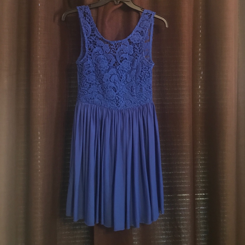 LF blue lace dress