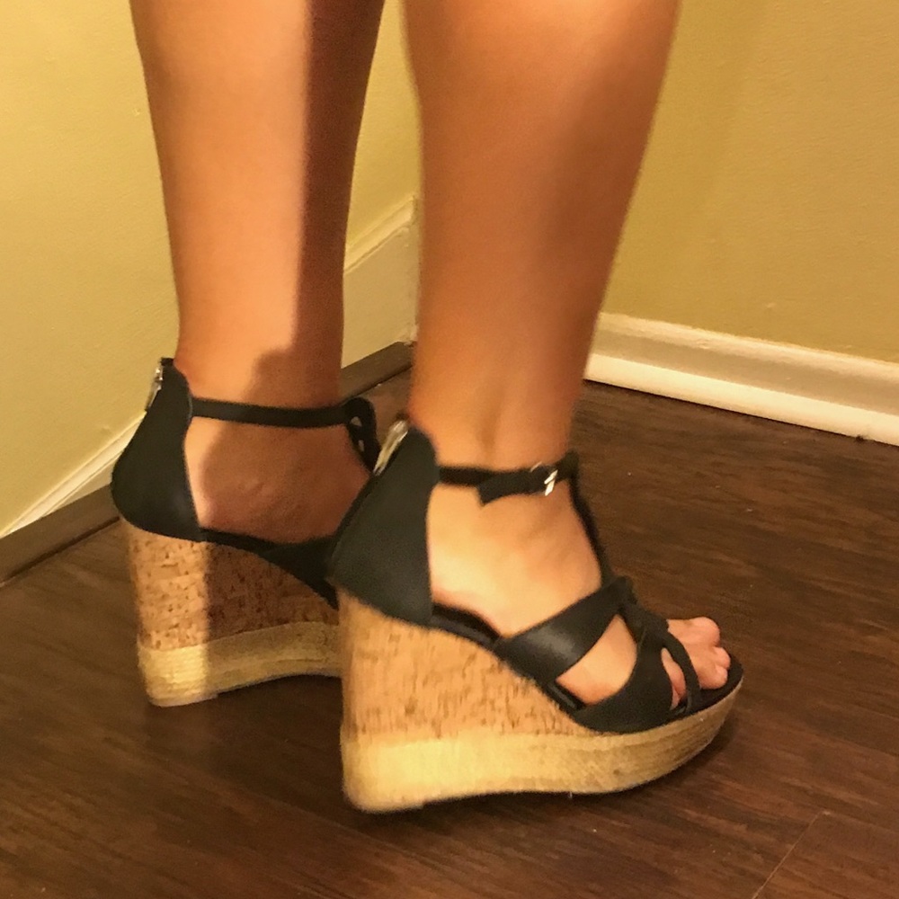 SEXY ๐ Dolce Vita Black Hemp Espadrilles Wedges - Picture 2 of 3