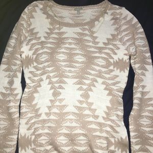 aztec tan & white sweater!