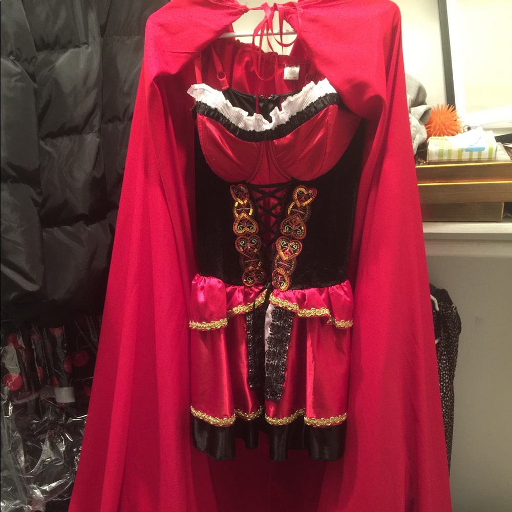 Sexy Red Riding-hood costume only worn once.