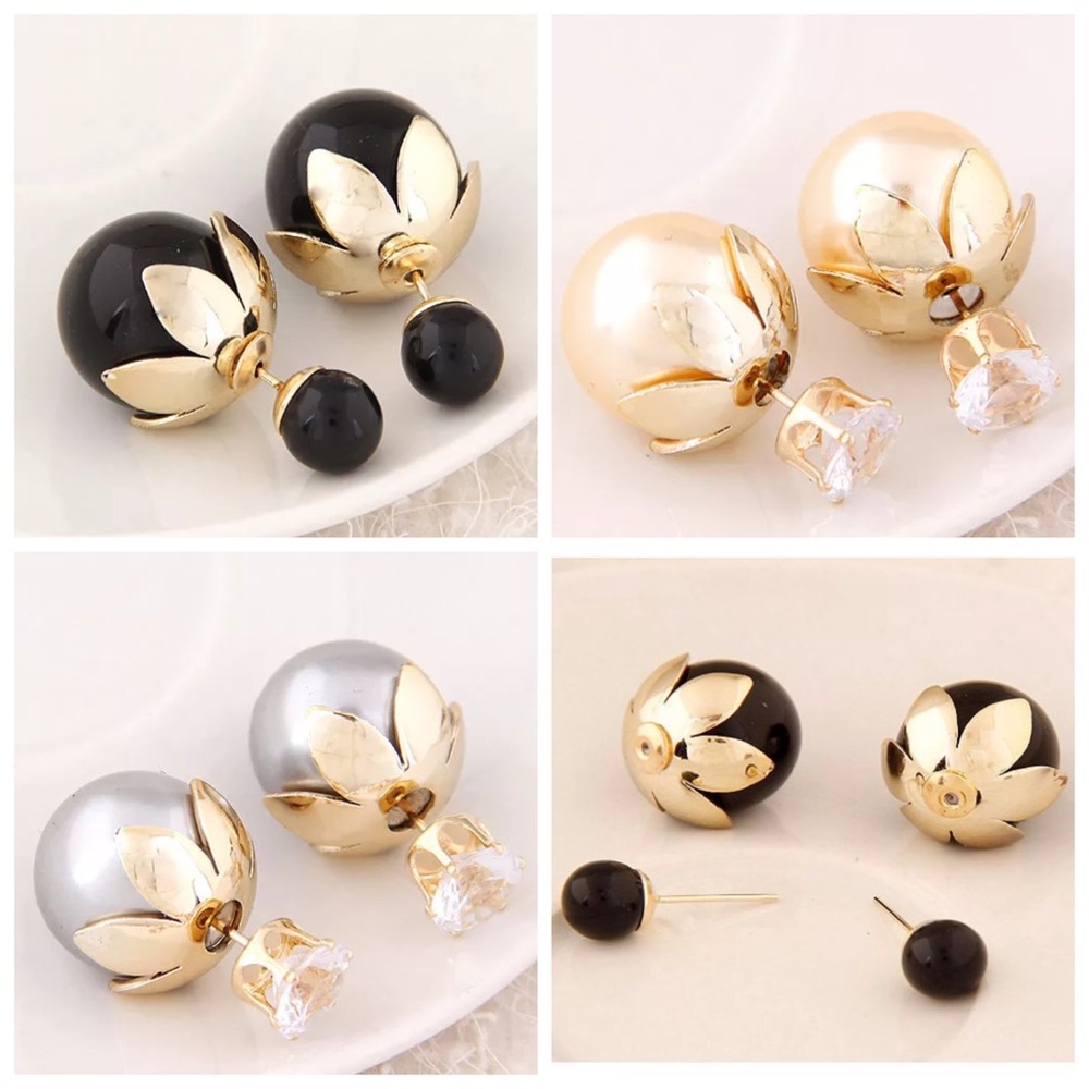 ‼️LAST CALL PRICE FIRM Double Sided  Earrings - Picture 2 of 5