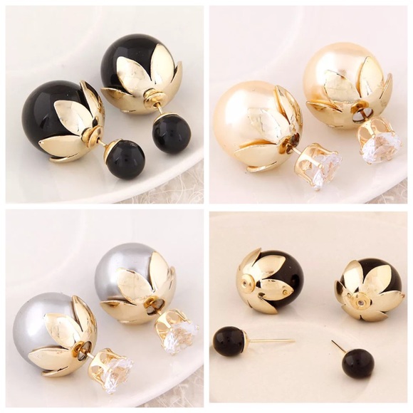 ‼️LAST CALL PRICE FIRM Double Sided  Earrings - Picture 2 of 5