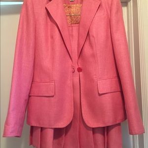 John Meyer pink skirt and matching jacket