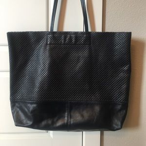 Women's Banana Republic Navy Marcella Leather Tote