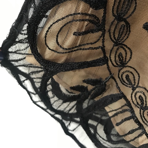 Black laced dress with beading. - Picture 4 of 5