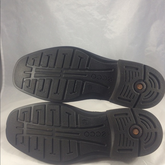 Men's brown Ecco leather slip ons worn only 1 time - Picture 5 of 8