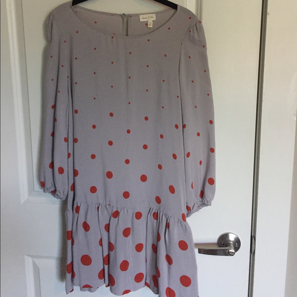Anthropologie long sleeve poka- dot dress/tunic