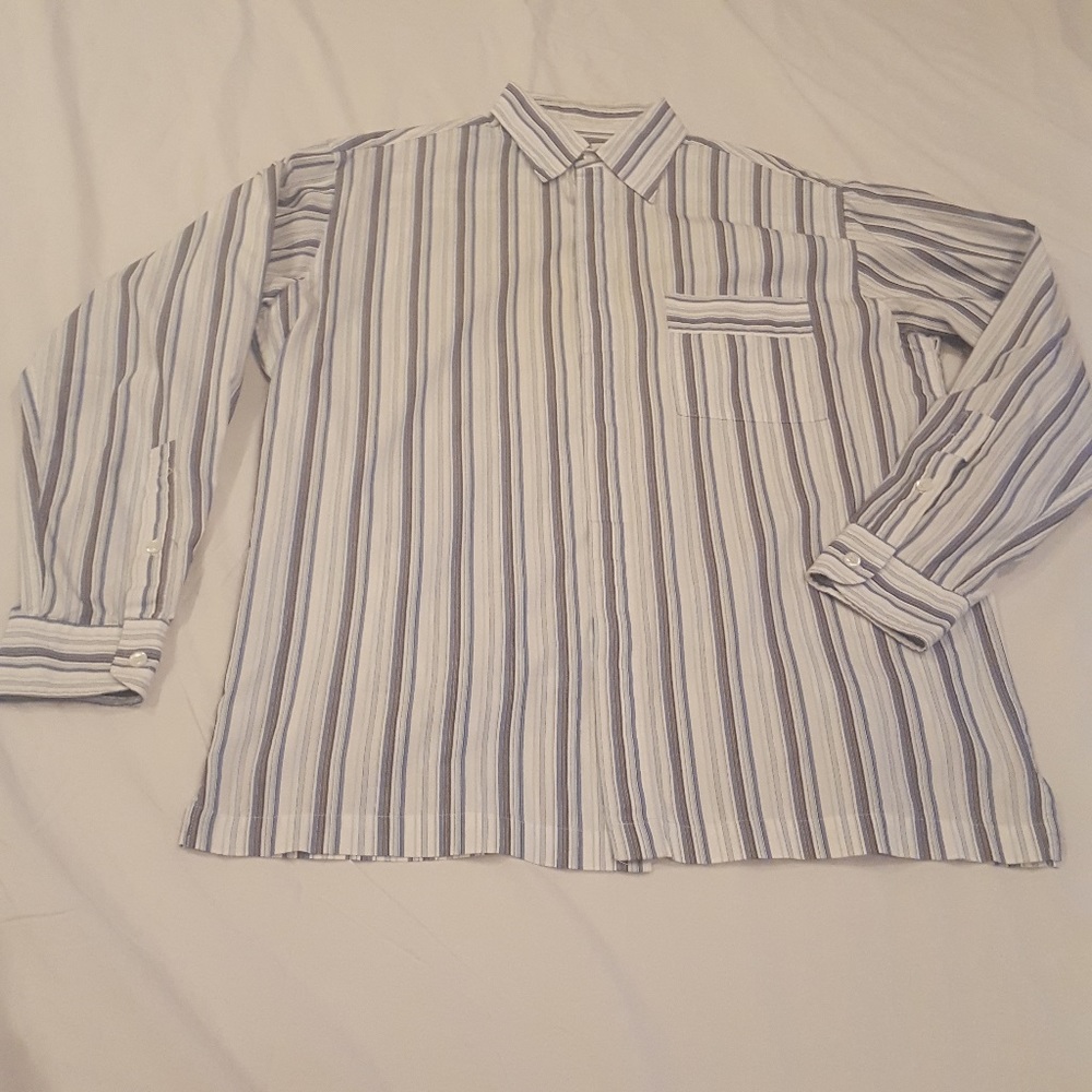 Perry Ellis Casual Striped Men's Shirt