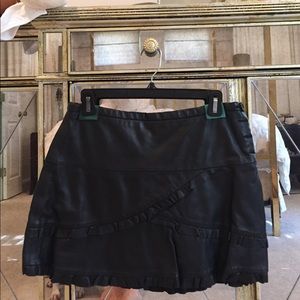 BCBG Leather Skirt Size 6